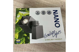 Garden Lights Nano fali lámpa, aluminium, sötét sz